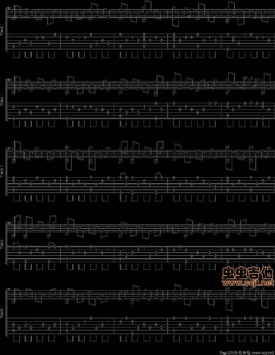 敢问路在何方吉他谱