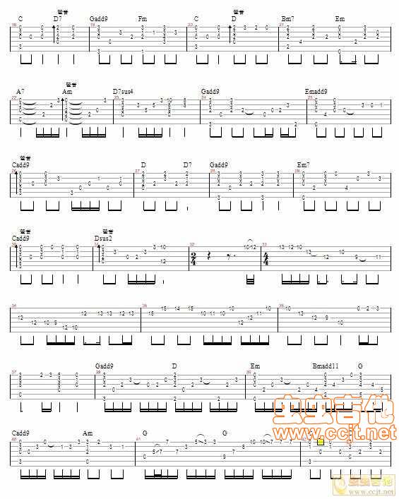 左半边翅膀吉他谱
