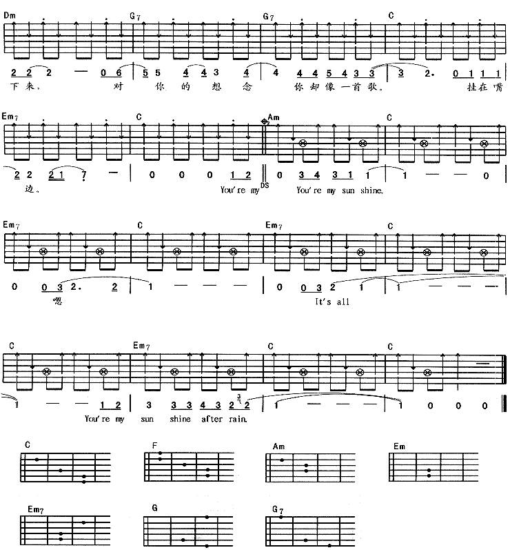 Because Of You吉他谱 