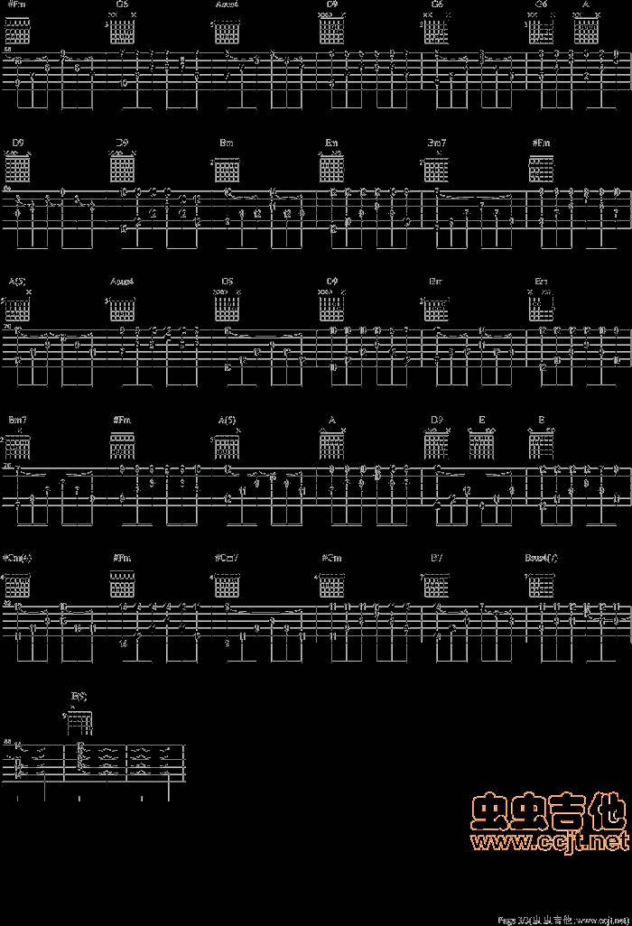 同桌的你吉他谱 