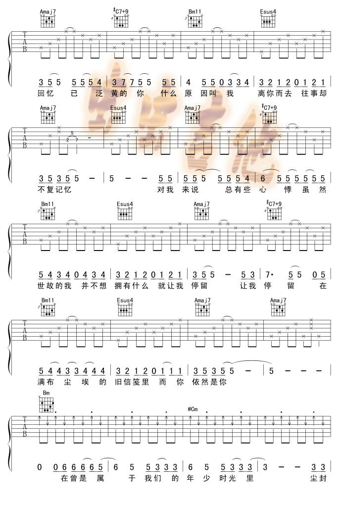 Just For You吉他谱