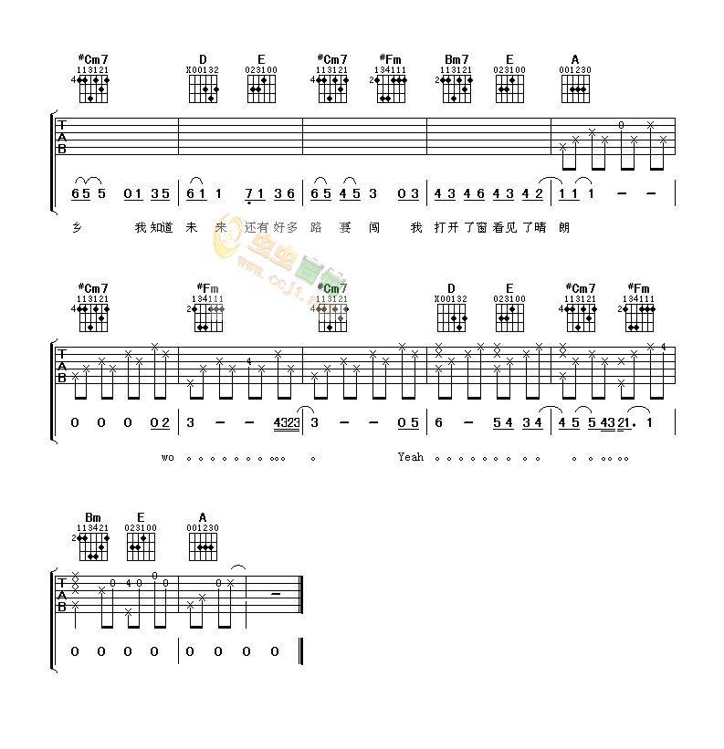 爱与希望吉他谱 