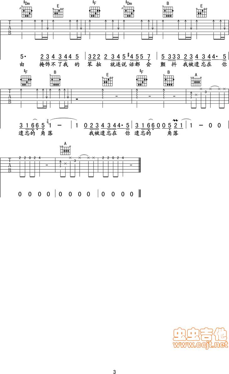 你要的不是我吉他谱 