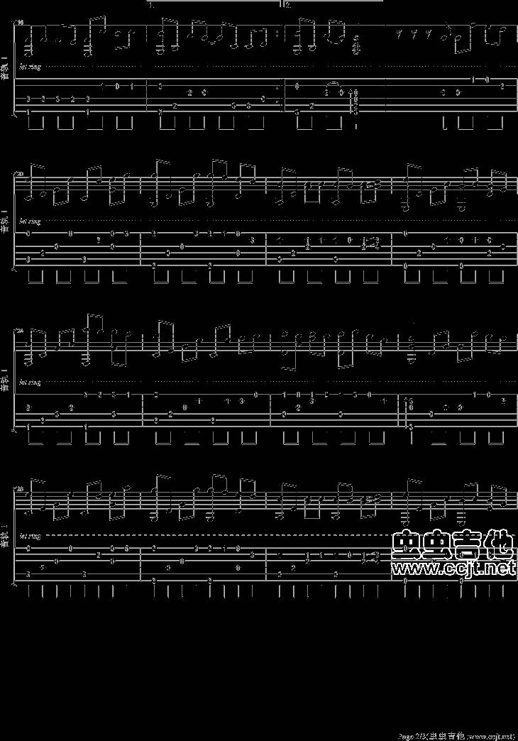 愿得一人心吉他谱