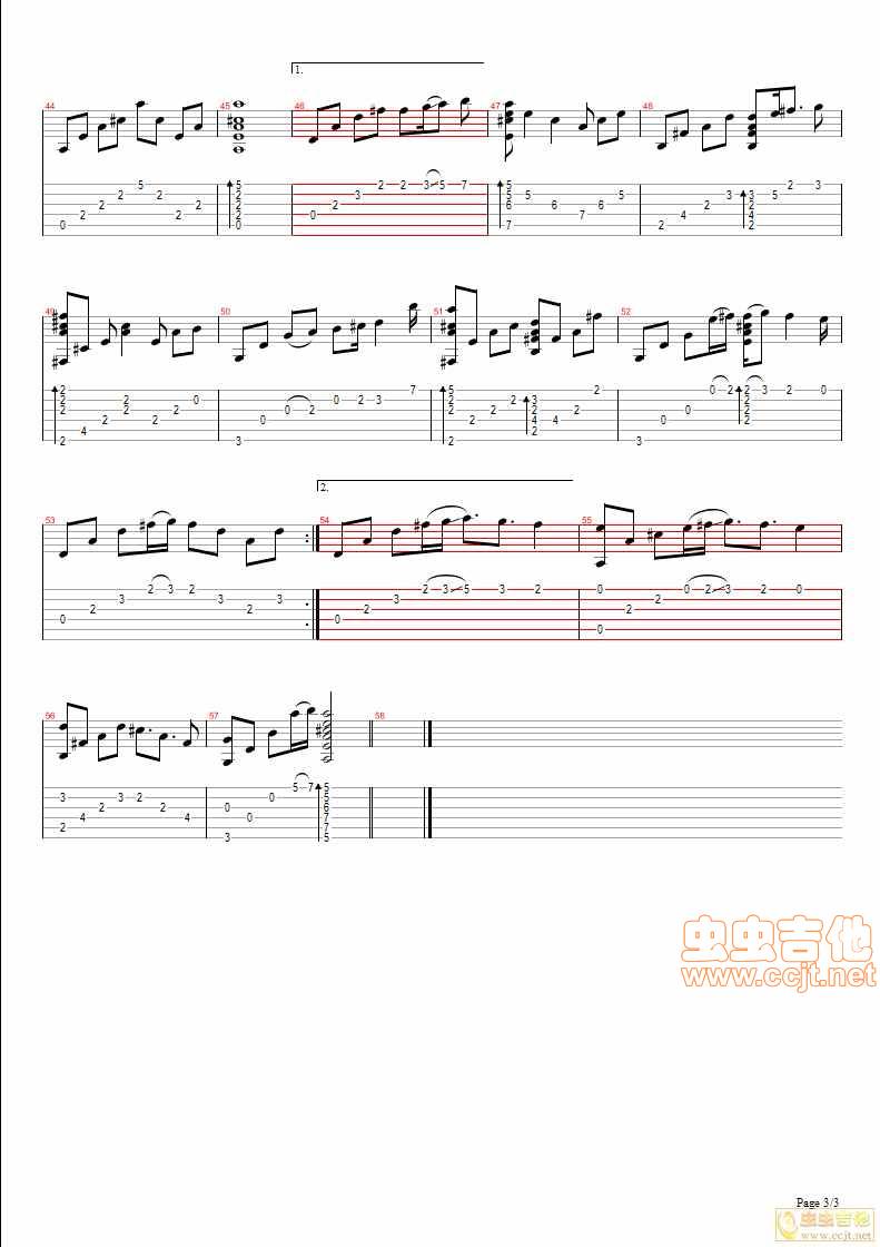 岁月轻狂吉他谱 