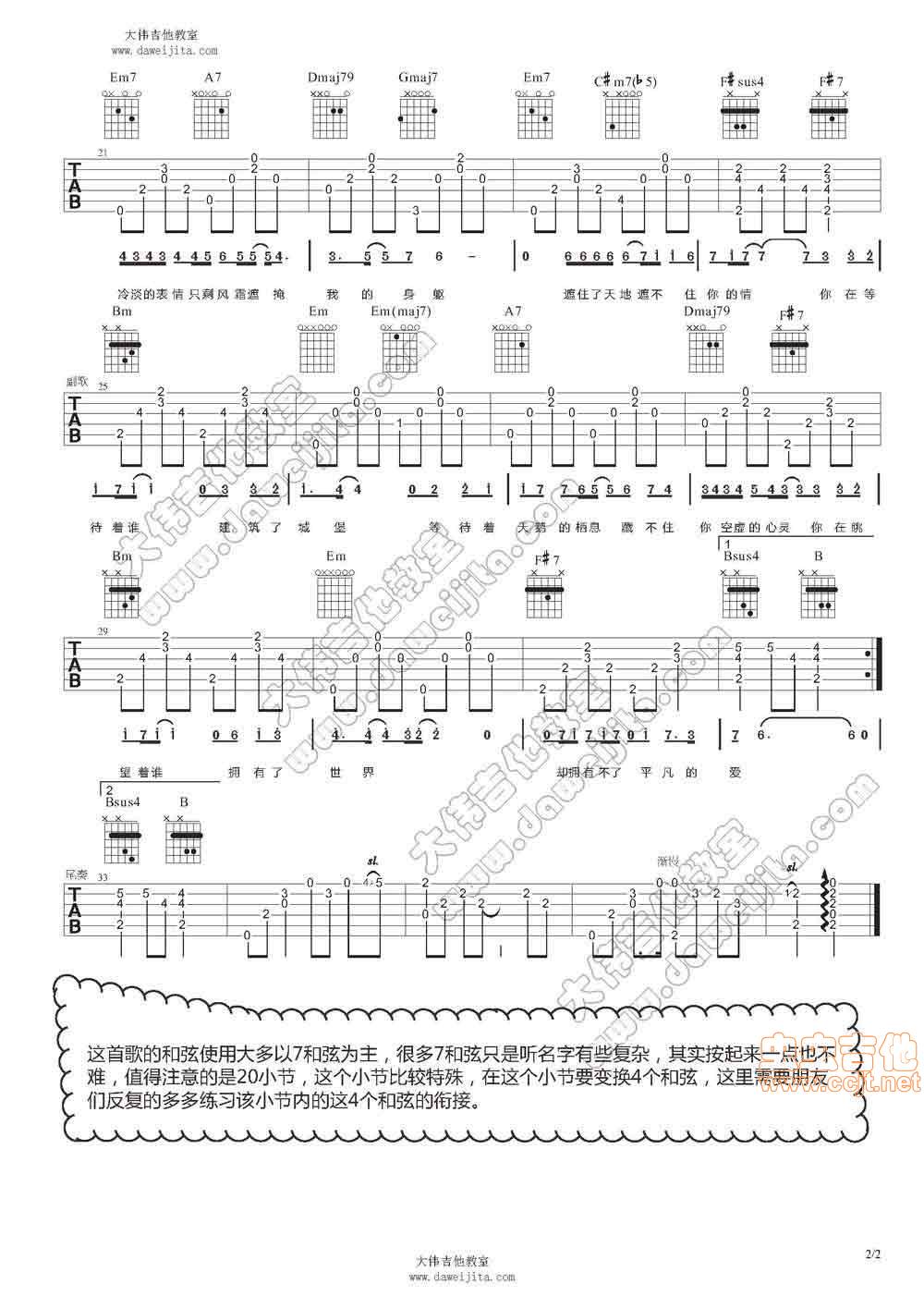 不行回忆过去吉他谱 