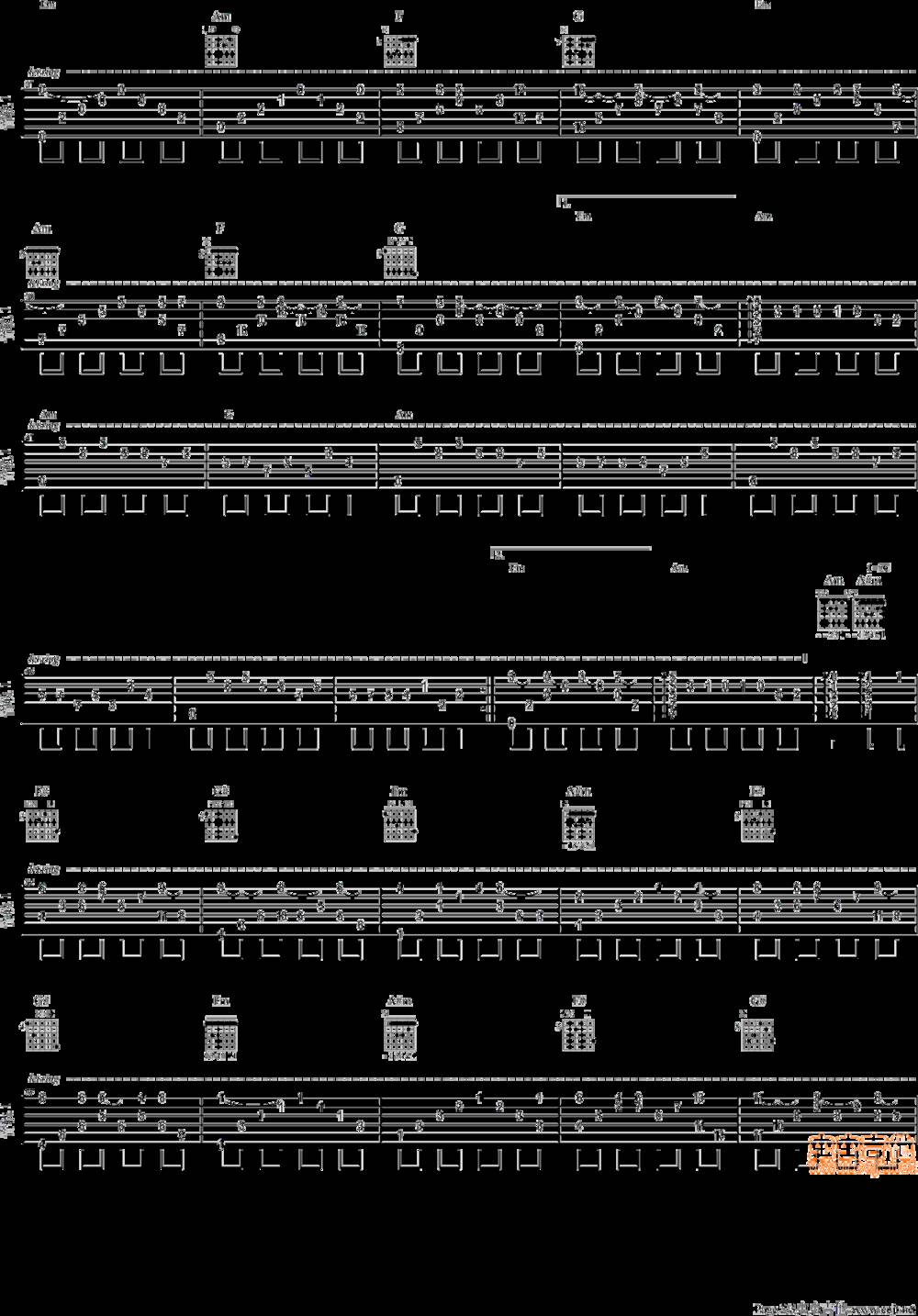爱的供养吉他谱