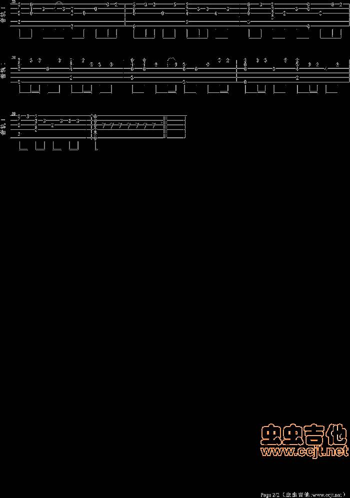 秋天不回来吉他谱 