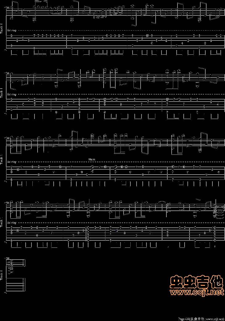 天使的翅膀吉他谱 