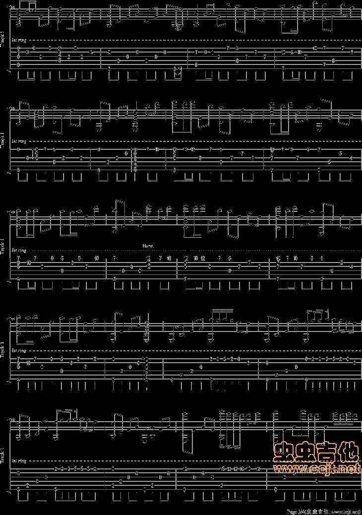 天使的翅膀吉他谱