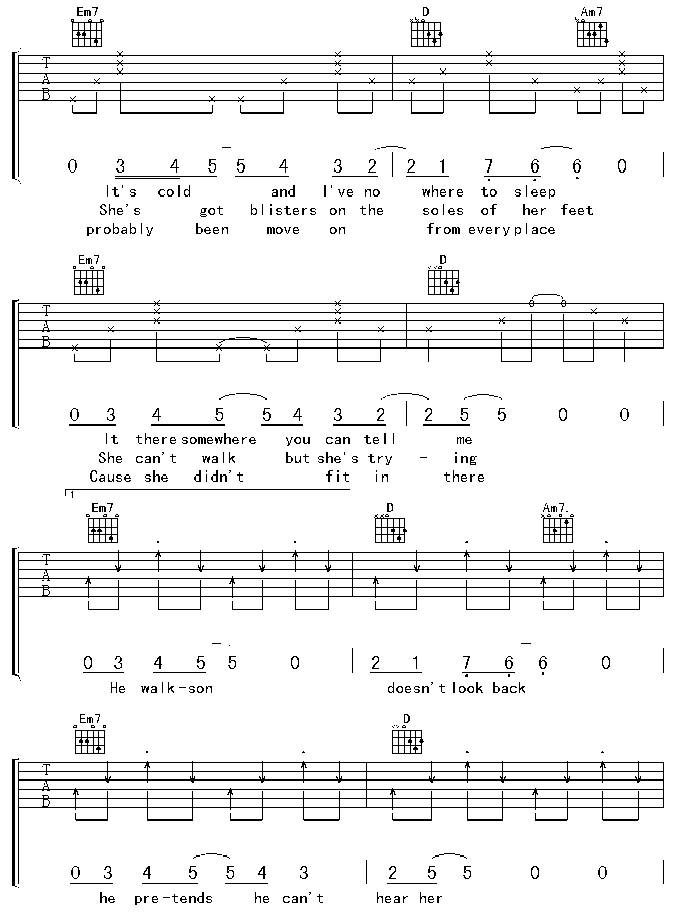 Another Day In Paradise吉他谱