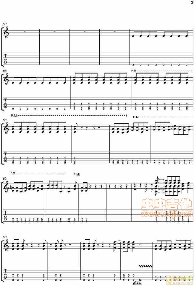 Nickelback-Flat On The Floor吉他谱