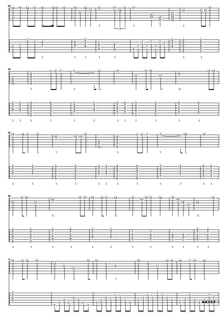 恋爱大过天吉他谱