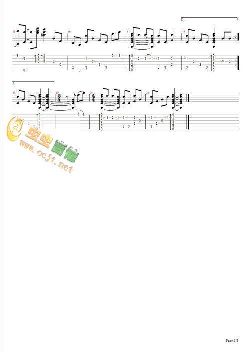 答应不爱你吉他谱 