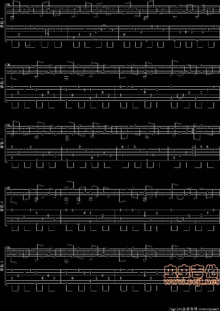 蒲公英的约定吉他谱 