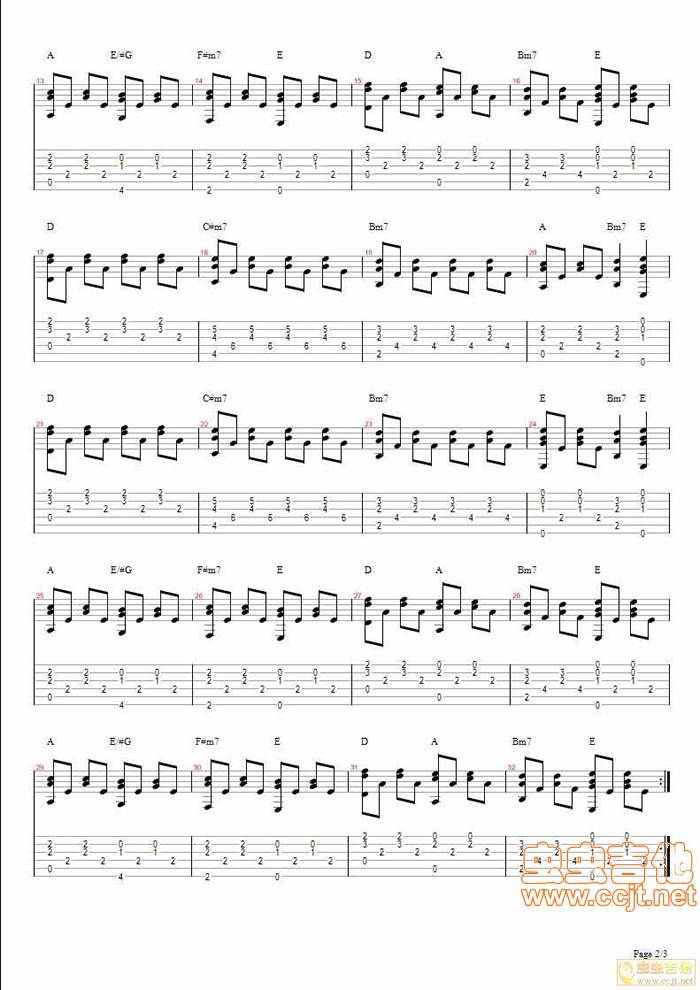 会长大的幸福吉他谱