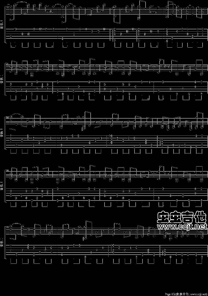 烟花易冷吉他谱