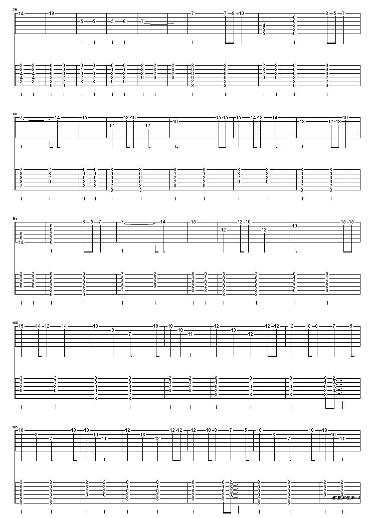 恋爱大过天吉他谱 