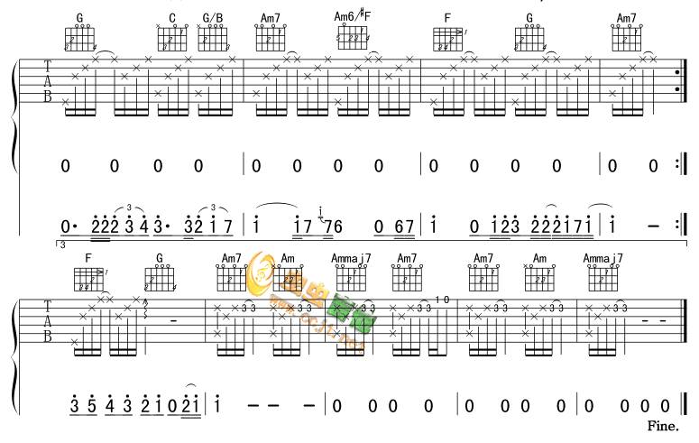黑色毛衣吉他谱 