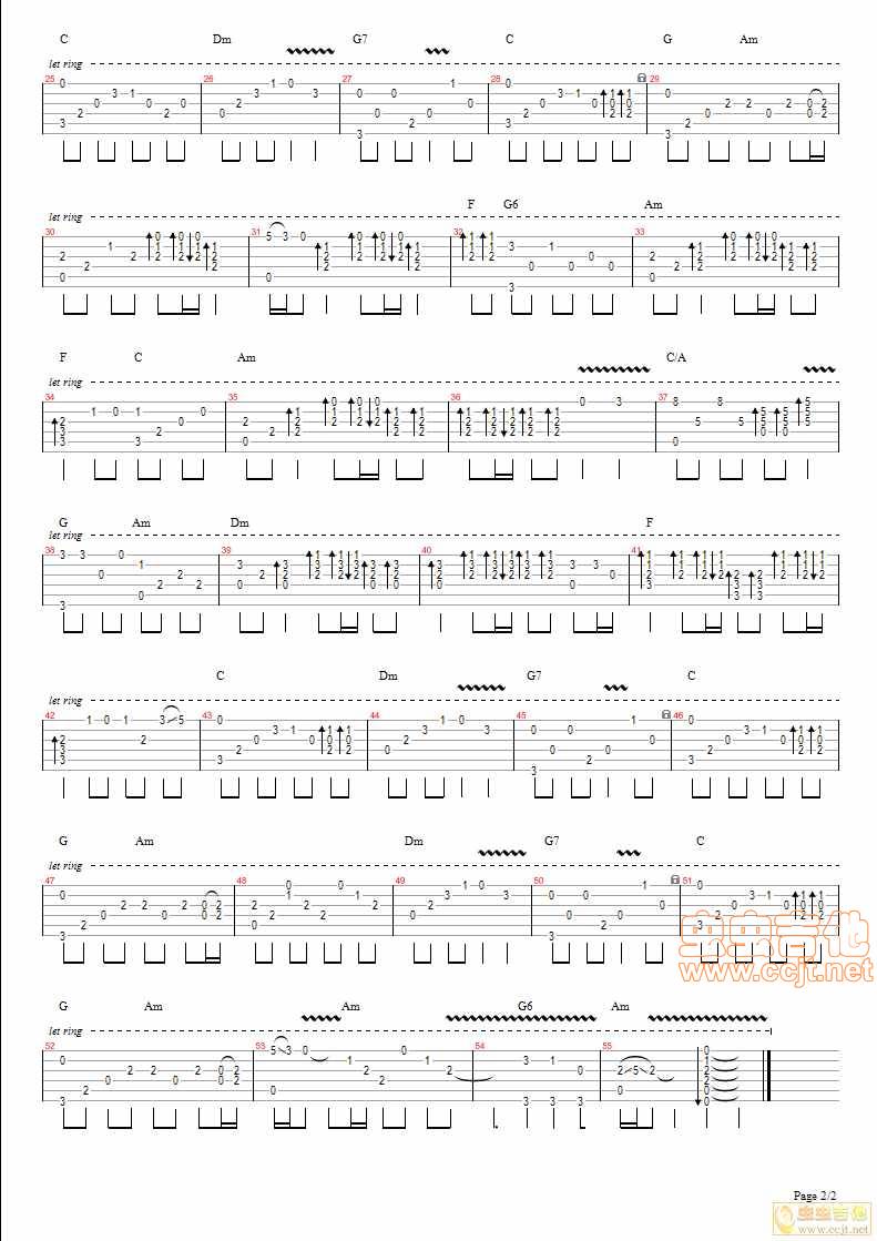 倩女幽魂吉他谱 