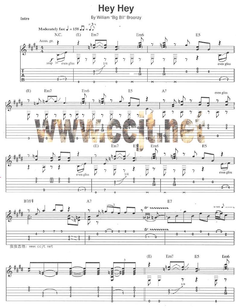Hey Hey吉他谱