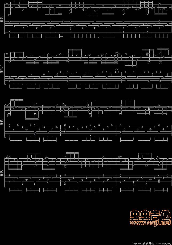 月光奏鸣曲吉他谱 