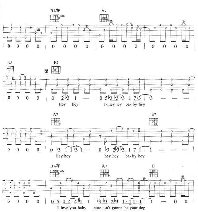 hey hey吉他谱