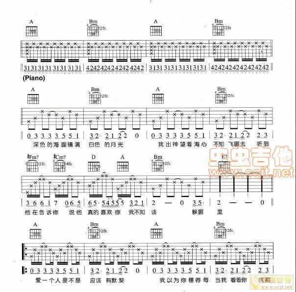 不要说话吉他谱