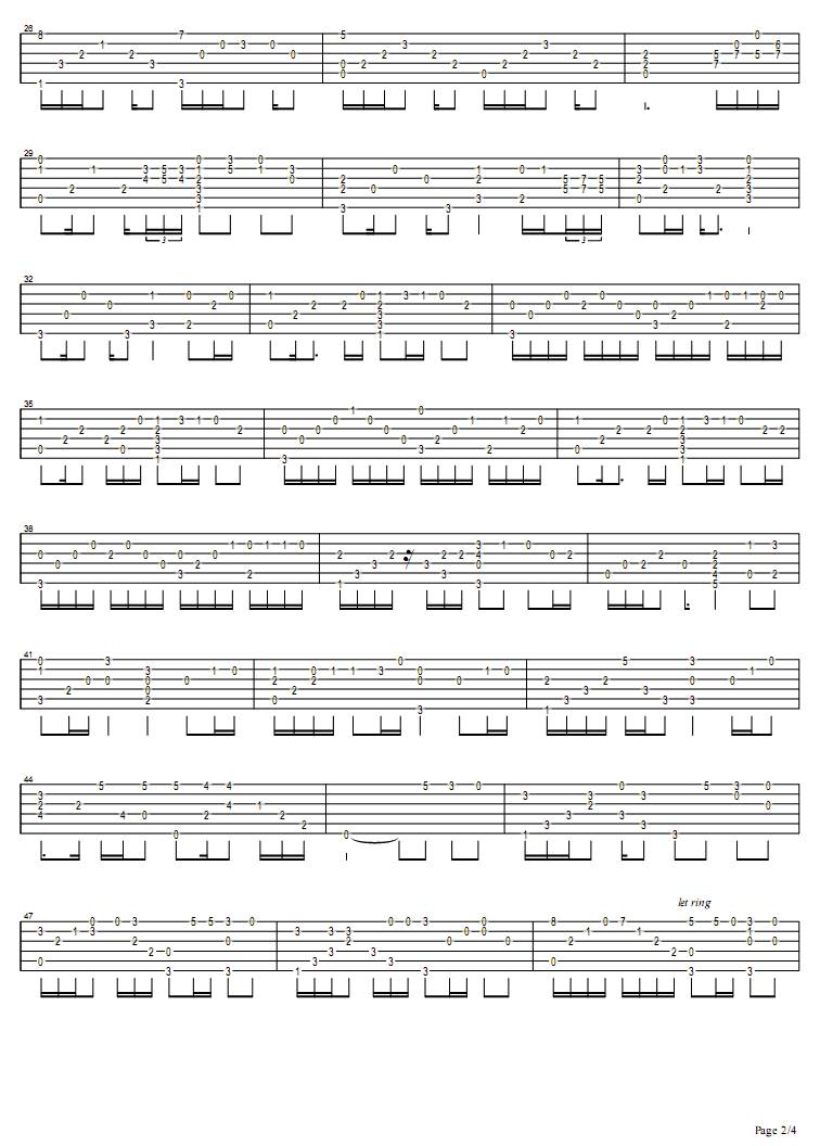 time after time吉他谱