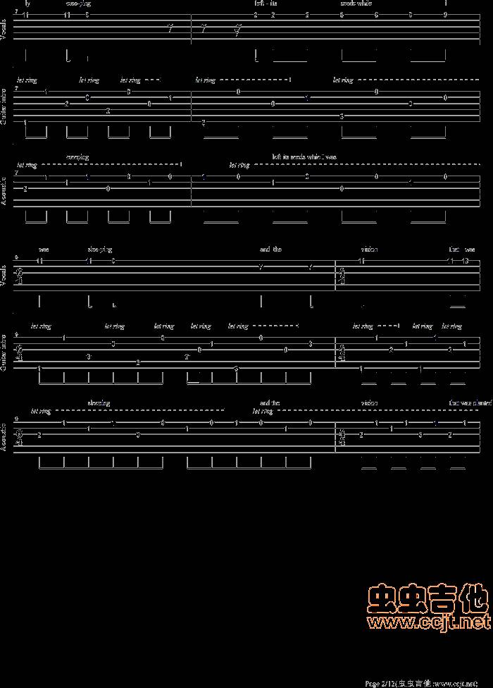 寂静之声吉他谱