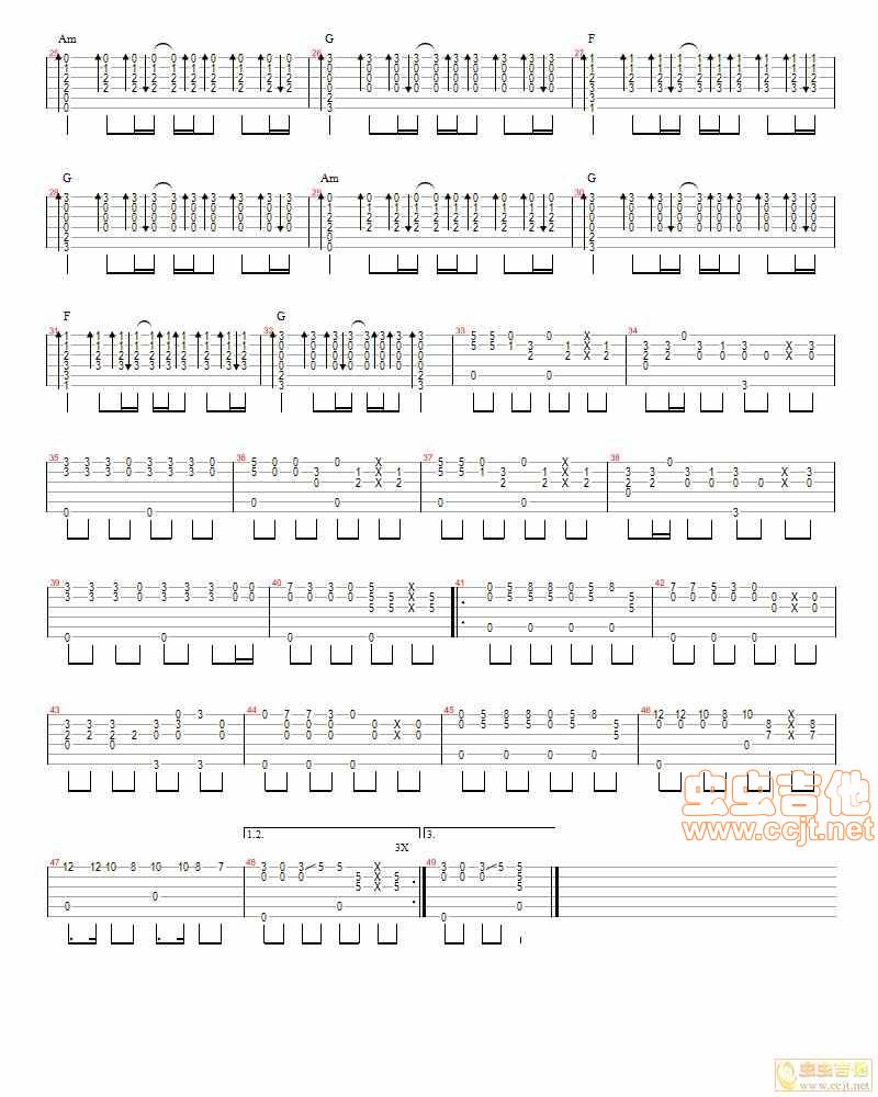 爱情买卖吉他谱 
