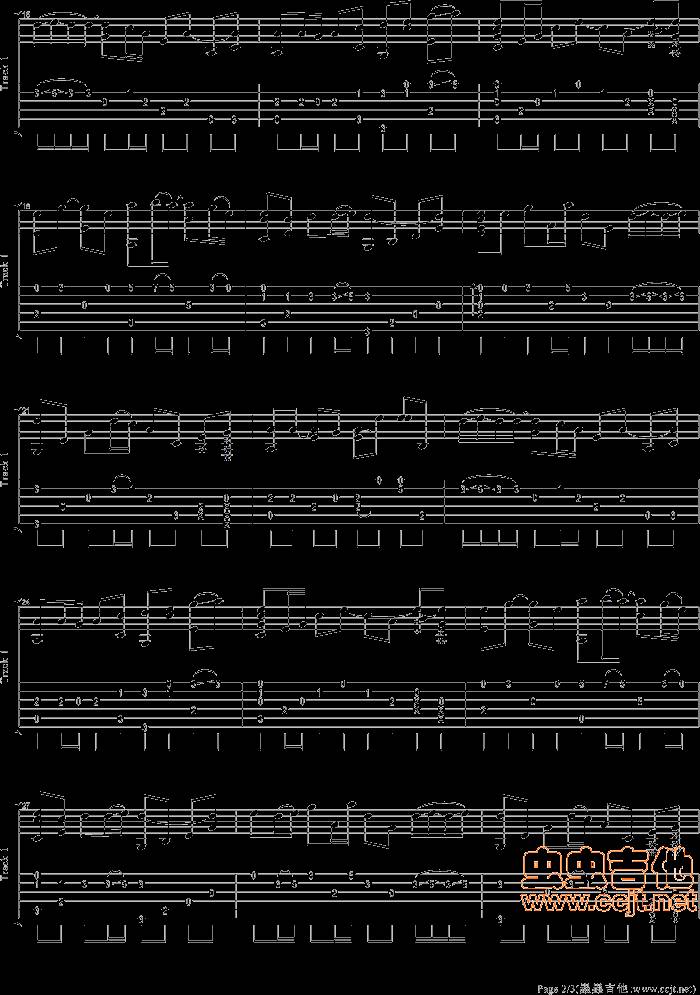 姑娘我爱你吉他谱