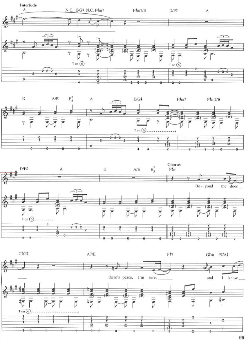 泪晒天堂吉他谱 