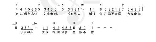 报答一生吉他谱 