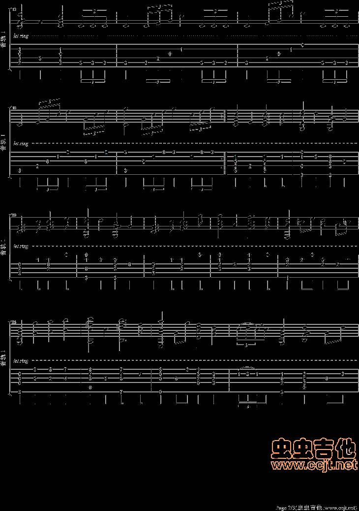 婚礼进行曲吉他谱