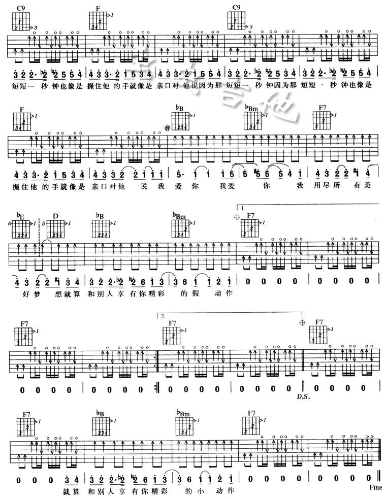 吉他手吉他谱 