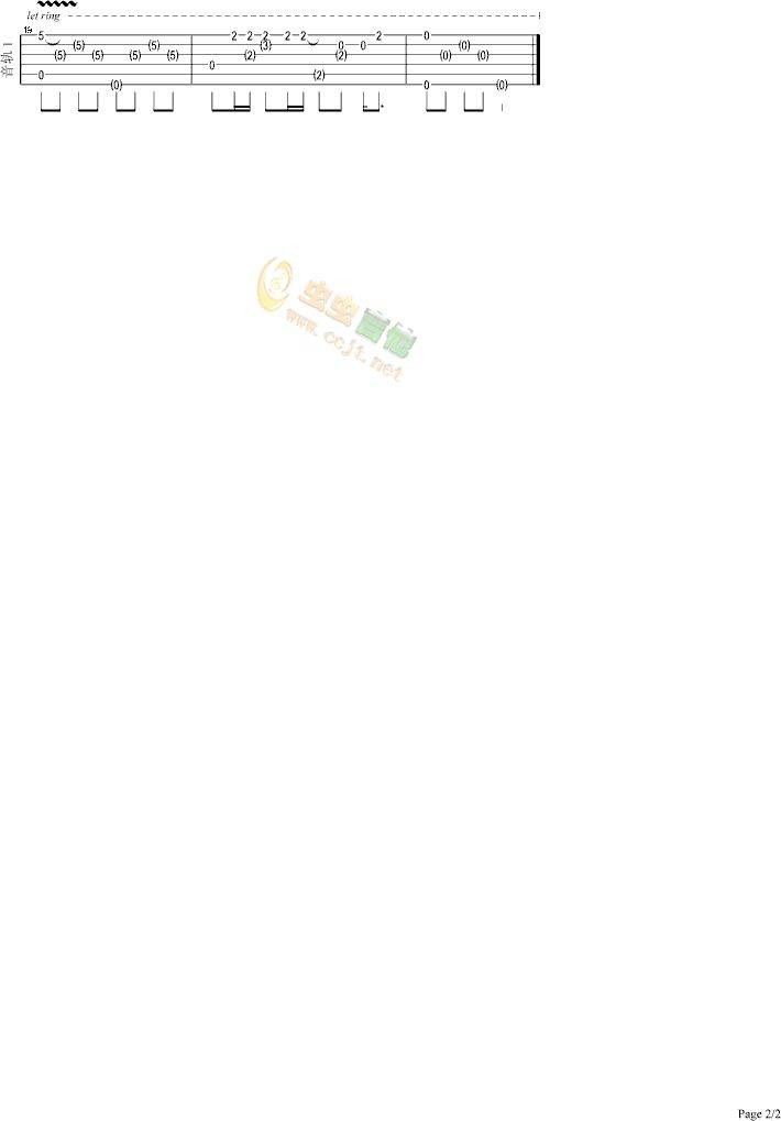 有没有人告诉你吉他谱 