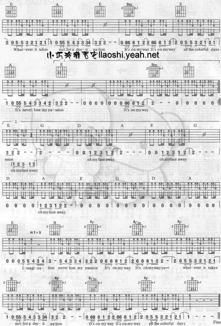 Colorful Days吉他谱 