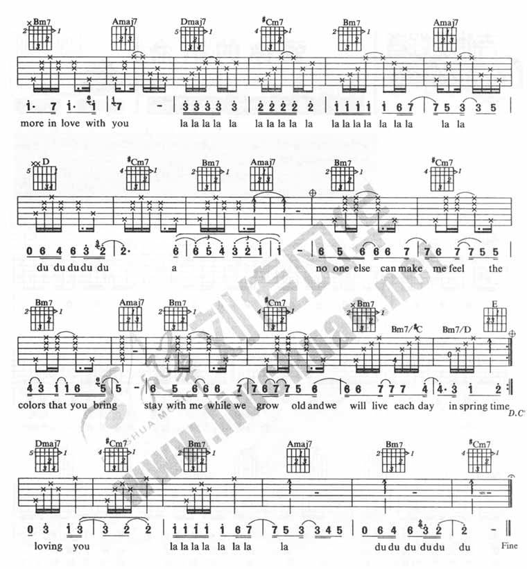 爱你不是两三天吉他谱 