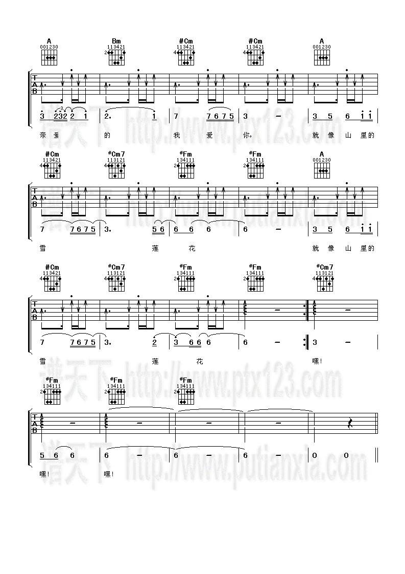 遇上你是我的缘吉他谱 