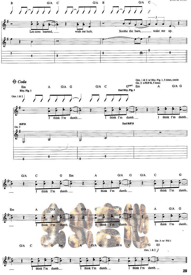 Dumb-Nirvana(吉他谱) 