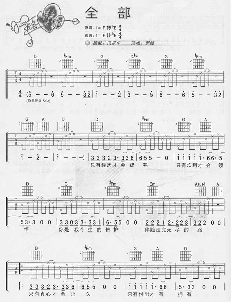 全部吉他谱
