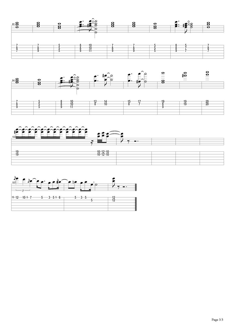 独自坐在角落里的女人吉他谱 