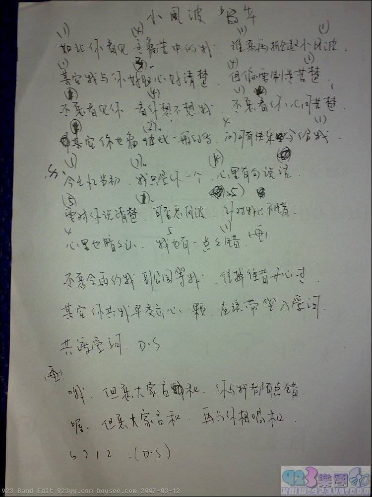 谭咏麟-小风波吉他谱 