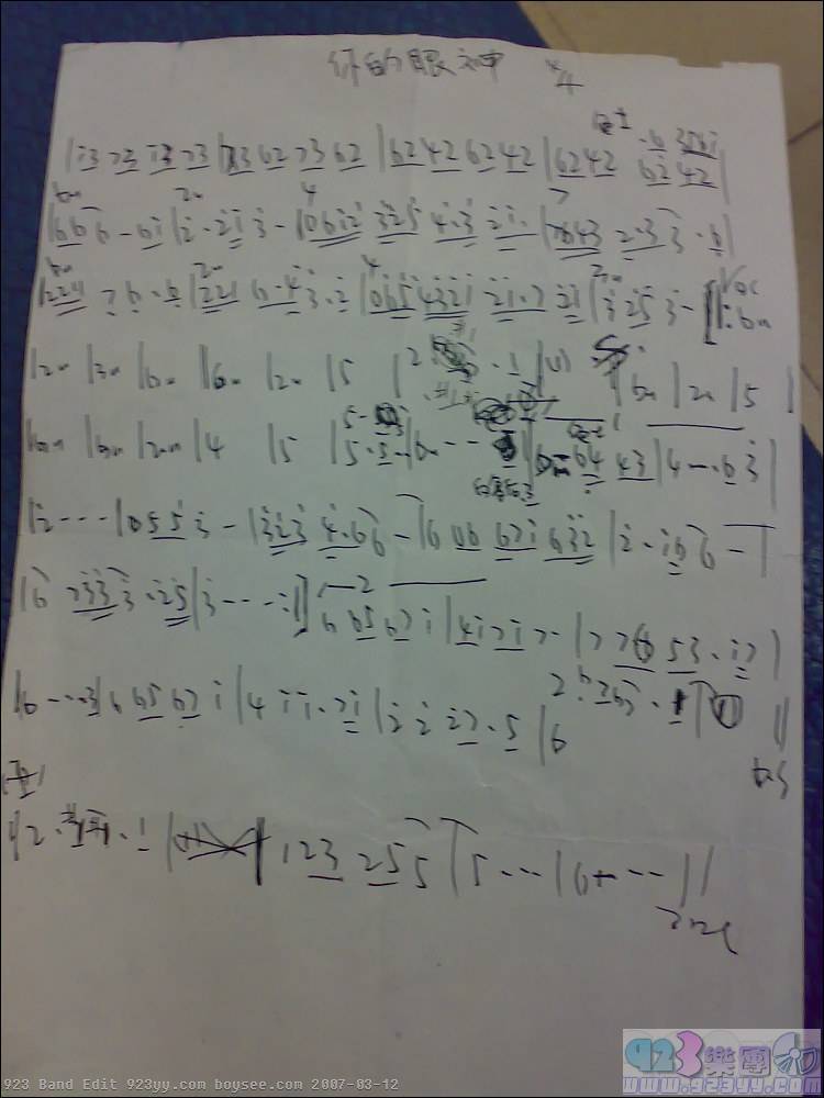 蔡琴-你的眼神吉他谱 