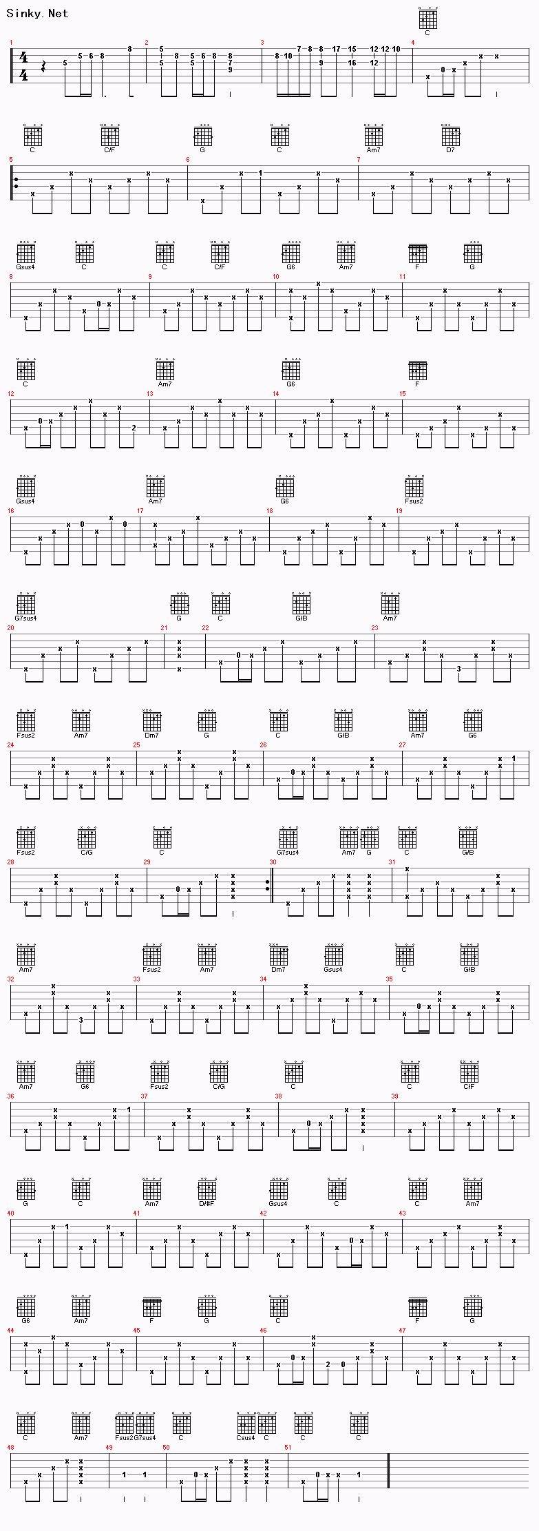 寂寞的季节 Ver6吉他谱 