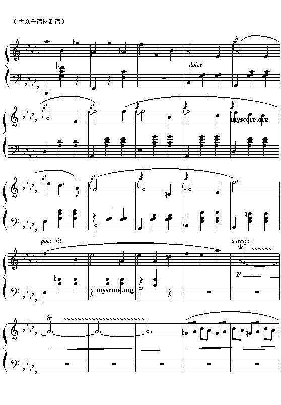 小狗圆舞曲吉他谱 