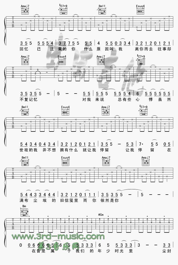 Just For You吉他谱