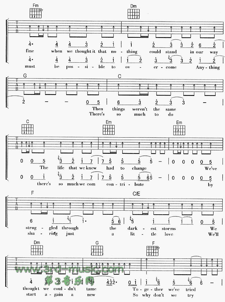 We Will Get There吉他谱