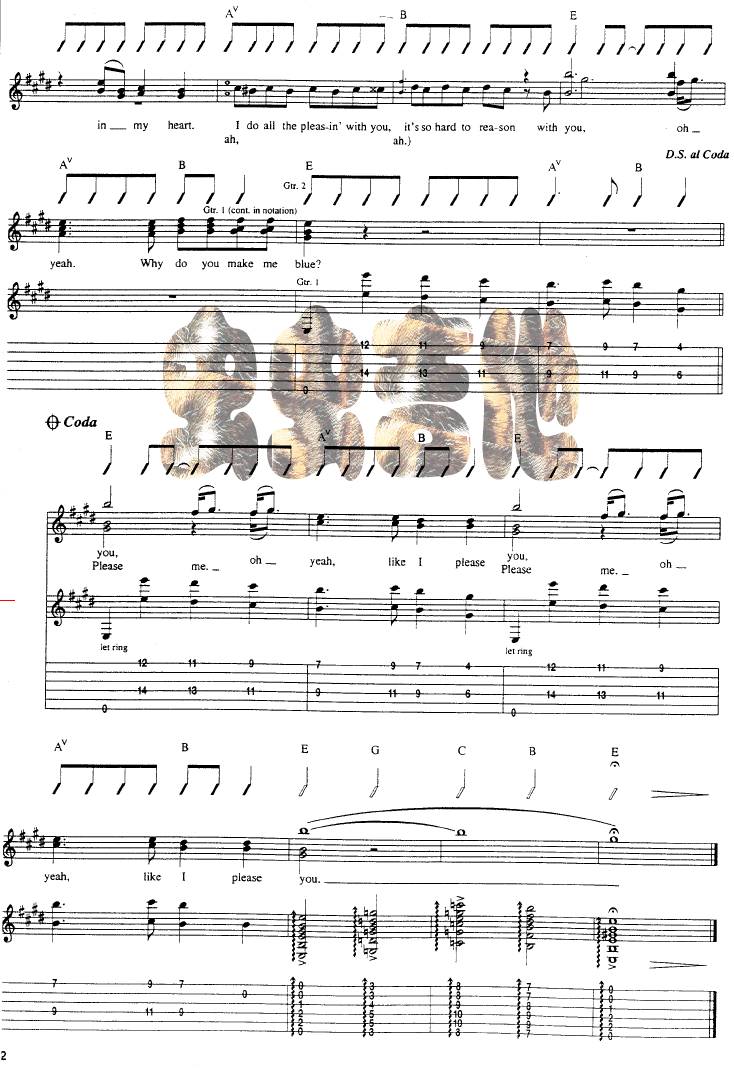 Please Please Me吉他谱 